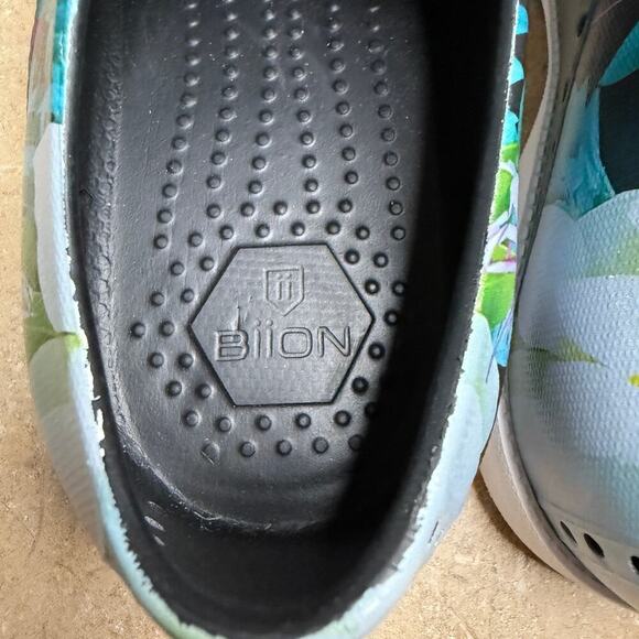 Biion Women's Spikeless Golf Shoes Jungle Night Print Black Blue Size 7 - Picture 9 of 9